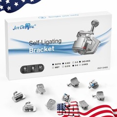 AZDENT Dental Orthodontic Self Ligating Braces Bracket Mini Roth.022 Hooks 345