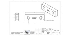5 PACK 6 x 2 x 1″ Reversible Aluminum Soft Jaws for 6″ Kurt 6X2X1 (10 JAWS)