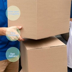 Packs 2 in shipping cartons, 20x16x16 inches, suitable for moving and mailing.
