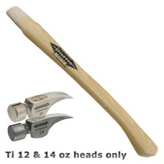 Stiletto STLHDL-C 18″ Curved American Hickory Reverse Axe-Eye Replacement Handle