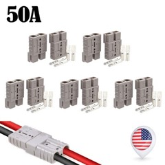 10Pack For Anderson Style Plug Connectors DC Power 50 AMP 600V 6AWG