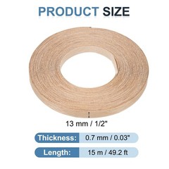 PATIKIL Red Oak Edge Banding, 1/2 inch x 49.2 ft Inch x 49 ft,