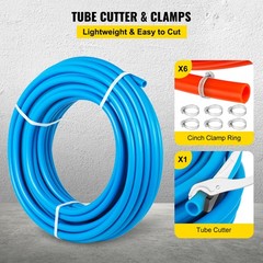 Uimoso 2 Rolls 1/2″ x 300ft PEX Pipe with O2 Barrier for Water Systems