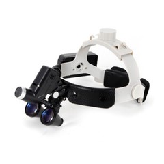 220V Scheinwerfer Medizinische Stirnlampe Chirurgisch 3.5X Binocular Kopflupe DE