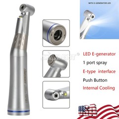 SANDENT Dental Internal Spray 1:1 LED E-generator Contra Angle Handpiece Push po