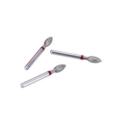 AZDENT Dental Diamond Burs Football Fine RED #368-023F & #379-023F