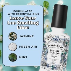 Poo-Pourri Before-You-Go Toilet Spray, Fresh Air, 4 Fl Oz, Up to 200 Uses, Ba…