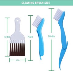 10 Pcs Air Conditioner Fin Comb Cleaner Kit AC Coil Cleaning Brush 5 Different F