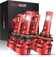 Torchbeam T2 2025 9005 H11 Fog Bulbs Combo, 6000K Cool White 9005 H11 Fog Light