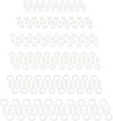 Soldering Lug 120PCS M2.2 M2.7 M3.2 M4.2 M5.2 M6.2 Silver Tone Lug Plate Solder