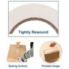 Heavy Duty Packing Tape with Dispenser, 1.88 Inch X 65Y, 6 Rolls | 1 Dispenser I
