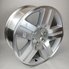 GM OEM 20″ 6 Spoke Polished Alloy Wheel Rim 9596384 20×8.5 JX31 Silver 19153449