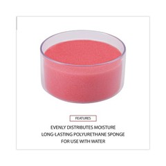 Sponge Cup Moistener, 3″ Diameter, Clear