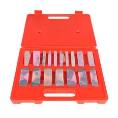17 Pcs Hardened Steel Precision Angle Block 1/4 to 45 Degree Set Accuracy .0003″