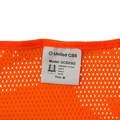 Safety Vest Orange 2Tone UCSV302 by United CSS