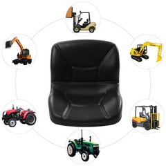 Black High Back Seat for John Deere 650 750 850 950 1050 Compact Tractor