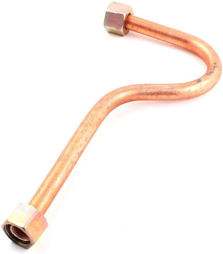 Aluminum Alloy Air Compressor Exhaust Tube Replacement Copper Tone, 15Mm/0.6″ He