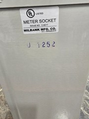MILBANK U1252-X 200A DUAL METER CAN SOCKET OVERHEAD/UNDERGROUND (NEW IN BOX!)
