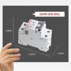 GEYA Solar DC Mini Circuit Breaker 2P MCB 6/10/16/25/32/40/50/63/80/100/125Amp