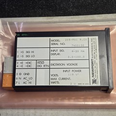 NOS Newport 205-PA1 R C0 Process Panel Meter 3/64DIN 4-20mA DC 115VAC Red LED CO