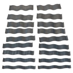 9 Pair 1/8″ Wavy Parallel Set Hardened Stainless Steel 0.0002″