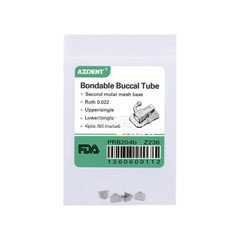 10 X AZDENT Dental Ortho Single Buccal Tube 1st Molar Roth/MBT 022 Bondable Conv