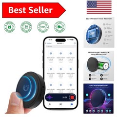 High-Capacity Voice Recorder with AI Noise Cancellation & USB-C Compatibility