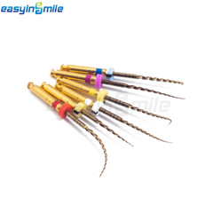 6Pcs Dental Endo Rotary Files X-Pro Gold Taper Endodontic Files NITI 21/25/25MM