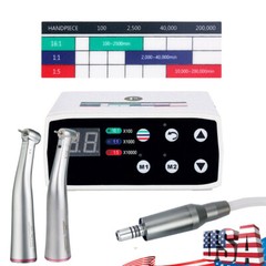 Dental Brushless LED Electric Micro Motor 1:1/1:5 Increasing Handpiece