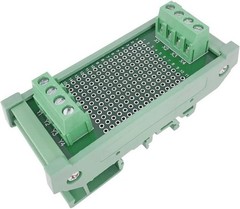 Prototype 72x30mm PCB Board DIN Rail Mount Carrier Housing Arduino DIY Project