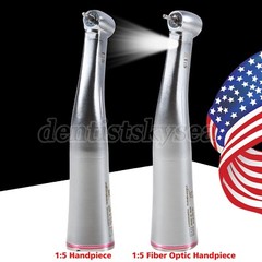Dental Fiber Optic LED Standard Head 1:5 1:1 Increasing Handpiece Contra Angle Y