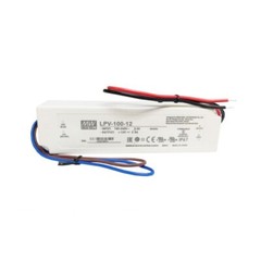12V 8.5A 102W MEAN WELL AC DC Outdoor Power Supply, LED Driver, Waterproof IP67