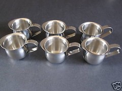 USA SELLER 6 ESPRESSO PITCHERS – 5 OZ BELL CREAMER S/S FREE SHIPPING US ONLY