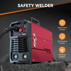 ARCCAPTAIN 130A 3 in 1 MIG Welder 110V Flux Core MIG Welder/Lift TIG/Stick