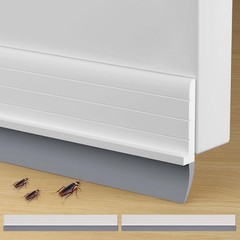 2 Pack Hard Door Draft Stopper for Bottom of Doors, 36″ Under Door Sweep, Adj…