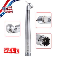 45 Degree Dental Surgical High Speed Handpiece Push Button Single Spray 2-Holes