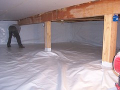1000 sqft 4×250 Reinforced Vapor Barrier Encapsulation Pier Wrap Crawlspace Roof
