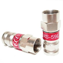 Premium RG59 Compression Connector Fast Safe Coaxial Cable Installation