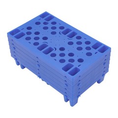 Blue Pp Pallet 50*30*10cm Pallet Free Standing Anti-slip particle Floor Pallet