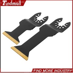 Findmall 55PCS 6 Types Universal Titanium Oscillating Saw Blades Multitool Blade