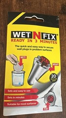 WetNFix Wet N Fix Quick Wall Fixture 20 Disc Pack Fixes Loose Anchor or Fixtures