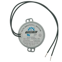 TYJ50-8A Synchronous Motor AC 100-120V 50/60Hz 4W 2.5-3Rpm/Min CW/CCW with UL