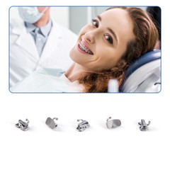 AZDENT Dental Orthodontic Buccal Tubes 1st 2nd Molar Tube Roth MBT 022 Bondable