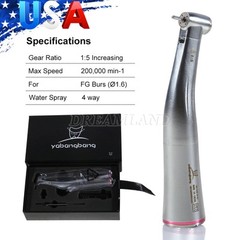 NSK NL400 Type Dental Electric Motor + 1:5 Handpiece Fiber Optic Contra Angle
