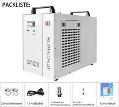 Industrial Water Chiller CW5200 9L Capacity 10L/min Industrial Chiller 110V