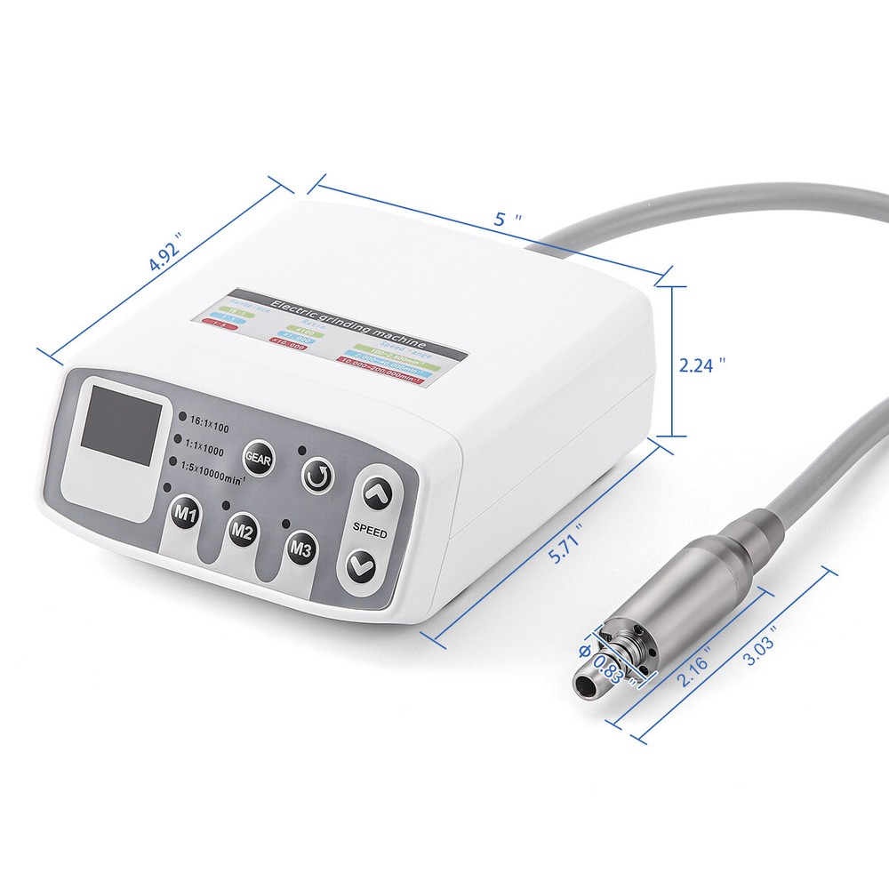 AZDENT Dental Brushless LED Electric Micro Motor 1:1/1:5 Increasing Handpiece US