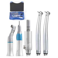Dental High/Low Speed Handpiece Kit 2/4Hole 203C Contra Angle Straight Handpiece