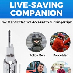 2 In 1 KW1 Key Repair Tools Lock Precision Pick for Home Door Car Unlocking