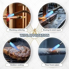 Durable Propane Torch for HVAC and Plumbing – Trigger Start and Adjustable Flame