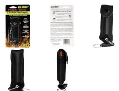Wildfire Pepper Spray QUICK RELEASE KEYCHAIN 1. 4 1/2 oz Defense LEATHERETTE Dye